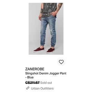 Zanerobe slingshot denimo jogger